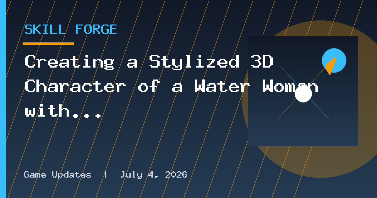 Creating a Stylized 3D Character of a Water Woman with Blender & Maya