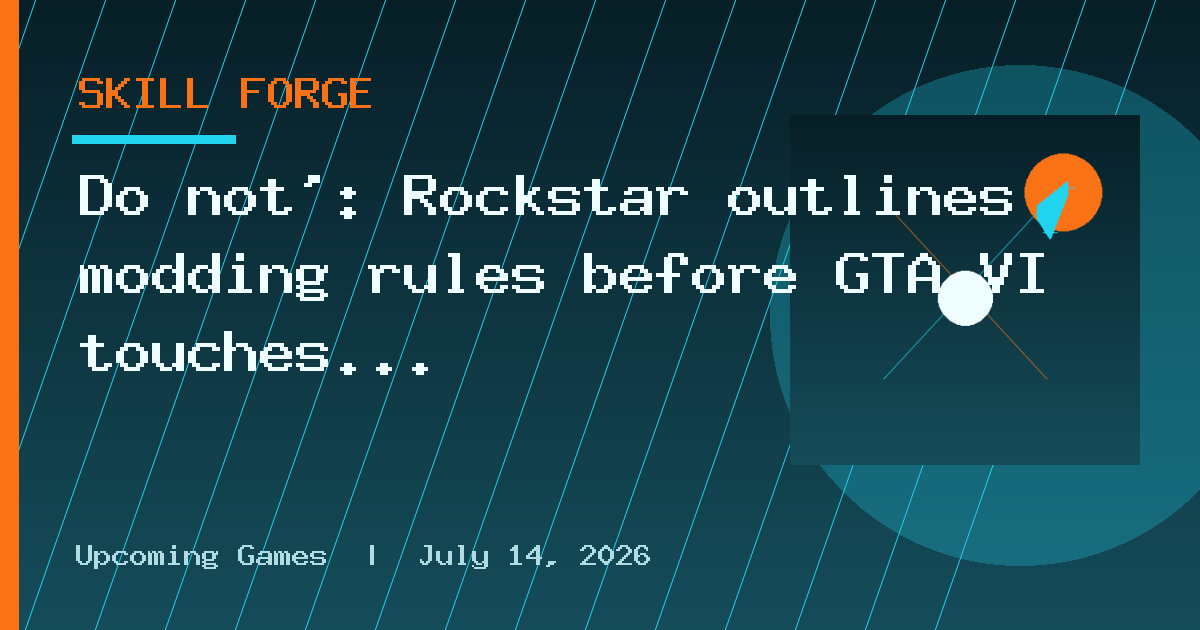 Do not': Rockstar outlines modding rules before GTA VI touches down