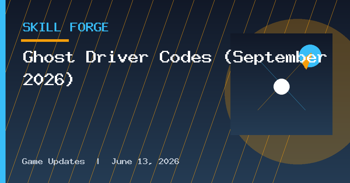 Ghost Driver Codes (September 2026)