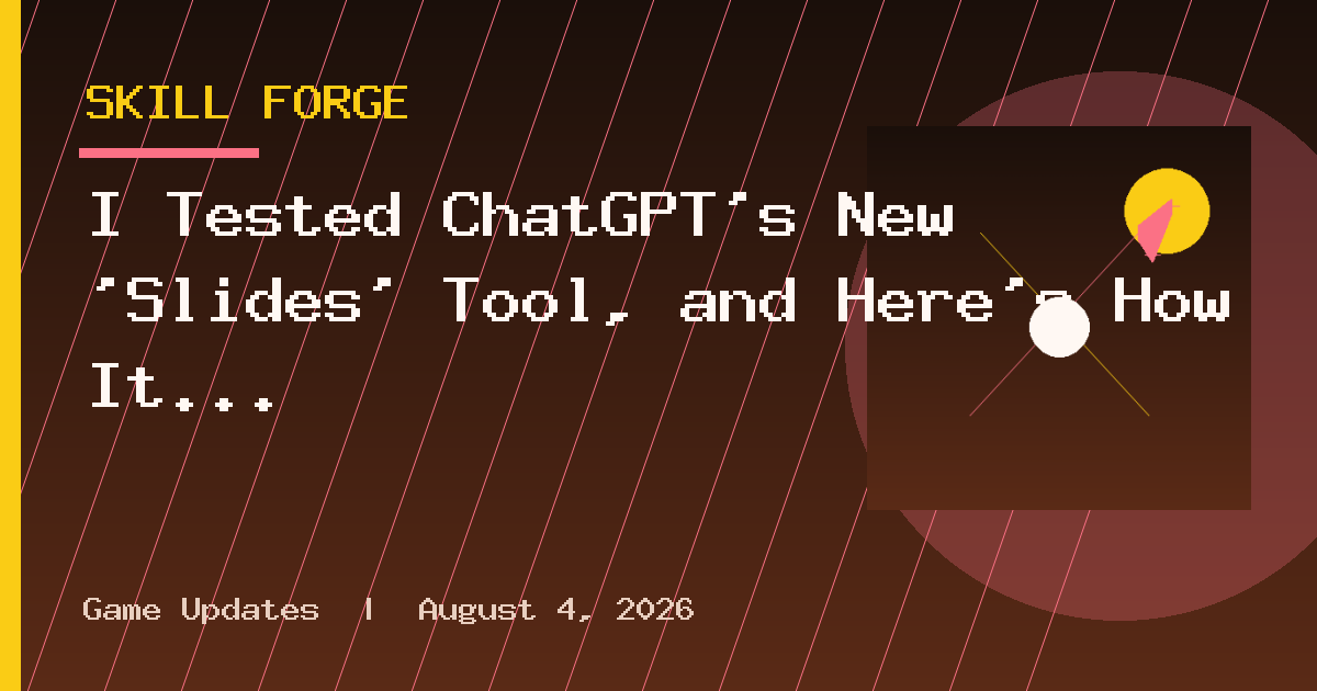 I Tested ChatGPT's New 'Slides' Tool, and Here's How It Compares to Gemini