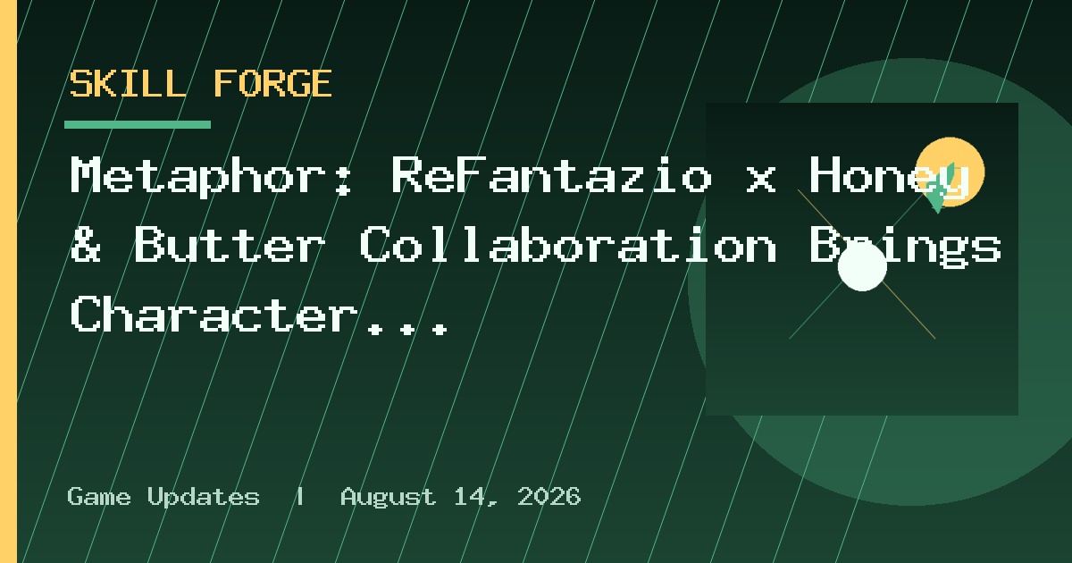 Metaphor: ReFantazio x Honey & Butter Collaboration Brings Character Macarons