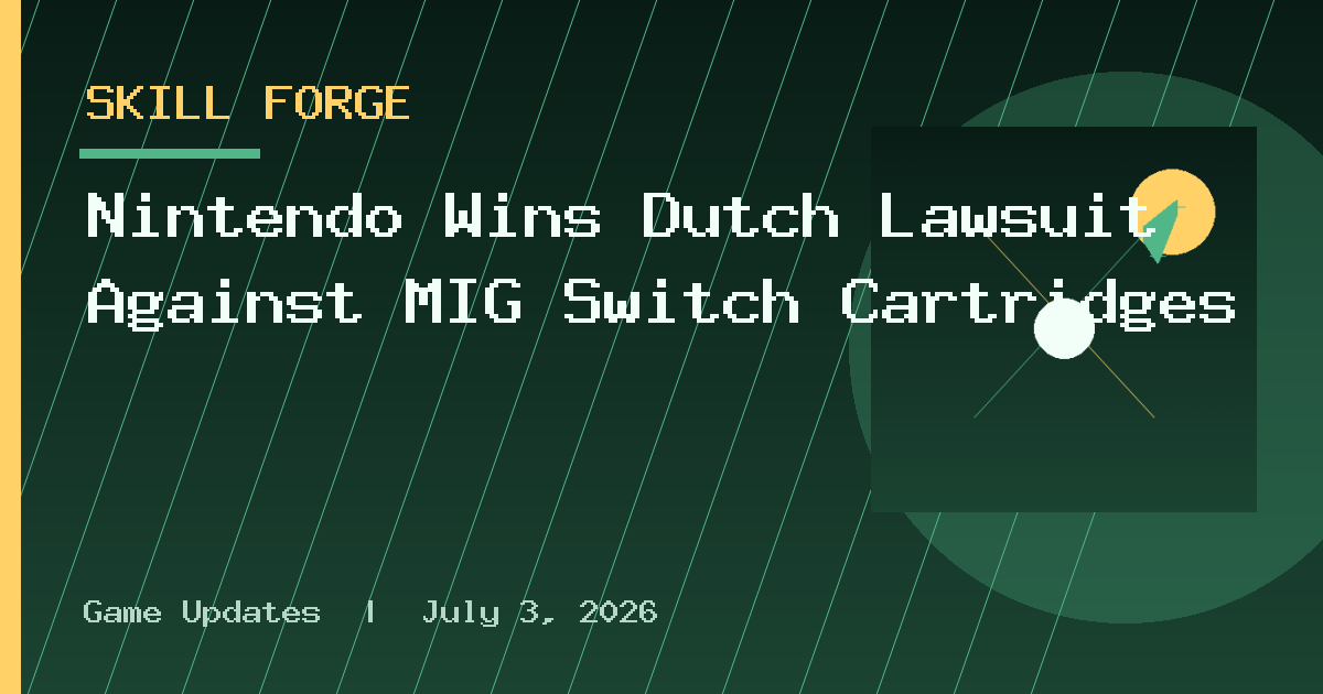 Nintendo Wins Dutch Lawsuit Against MIG Switch Cartridges