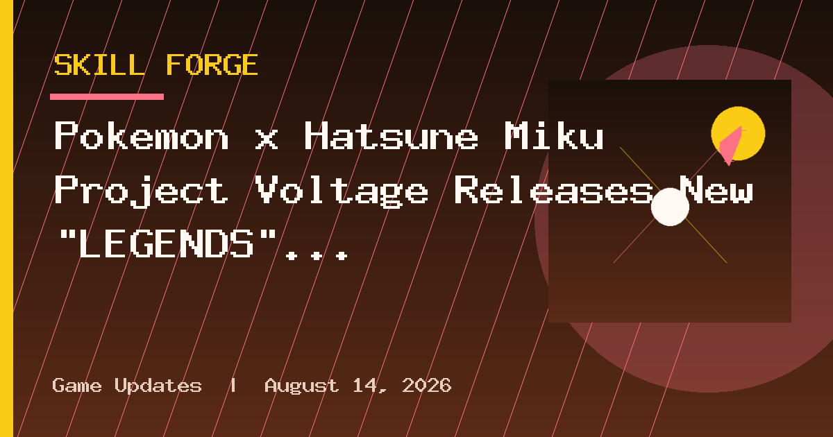 Pokémon x Hatsune Miku Project Voltage Releases New “LEGENDS” Song