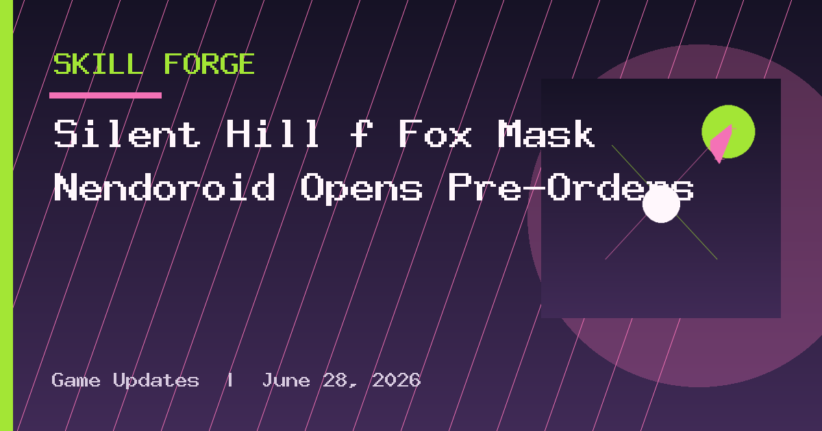 Silent Hill f Fox Mask Nendoroid Opens Pre-Orders